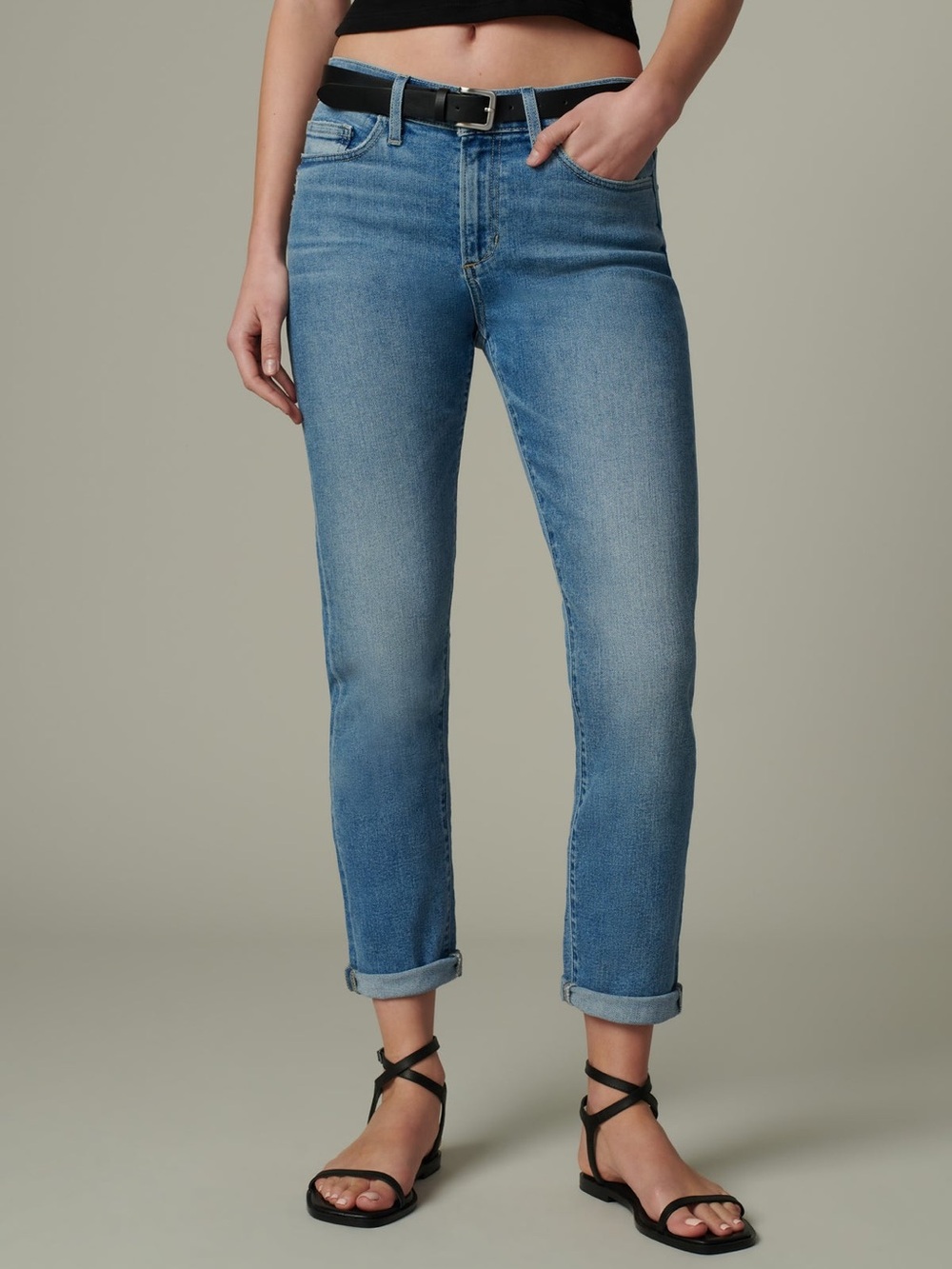 Joe’s Jeans The Bobby Mid-Rise Tapered Boyfriend Slim Straight Jeans 25